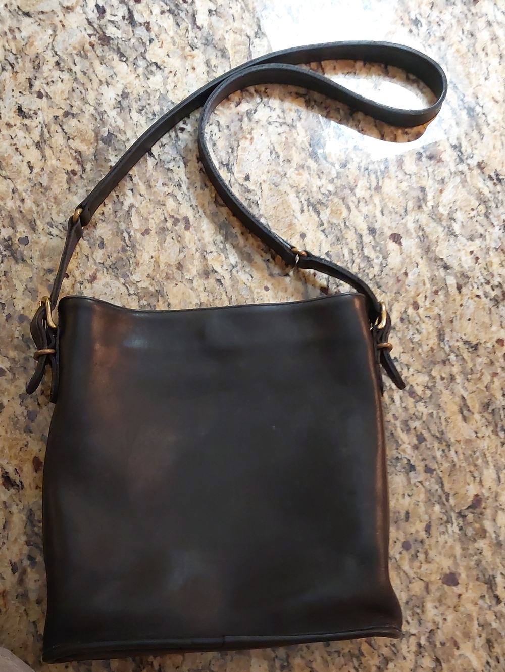 Coach Black Leather Hobo Shoulder Bag